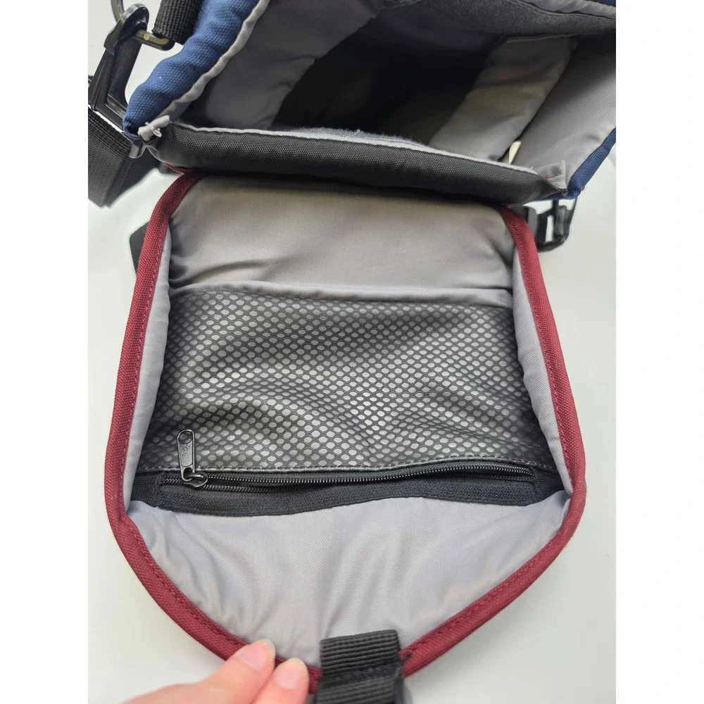 Lowepro Topload Zoom 2 Camera Bag Navy Blue Burgundy Holster Case Padded Strap